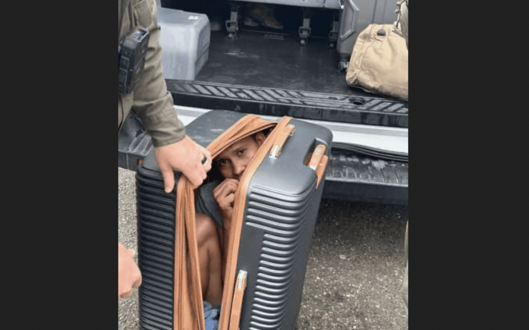 Illegal Alien Found Stuffed Inside Suitcase in Human Smuggling Attempt
